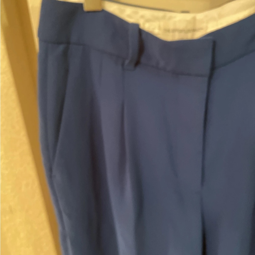 Aritzia Wilfred Classic High-Waist Wide-Leg Pants in Cobalt Blue - Picture 4 of 6
